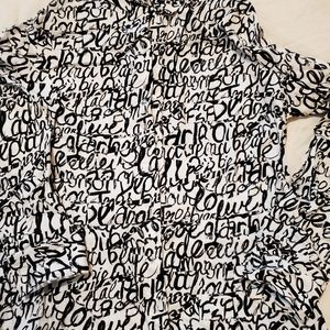 7TH AVE Button Down Shirt Size L